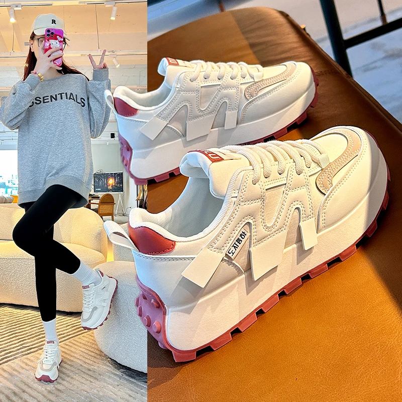 阿甘鞋女2025新款季秋韩版百搭休闲ins鞋厚㡳耐软硬适中透气潮鞋