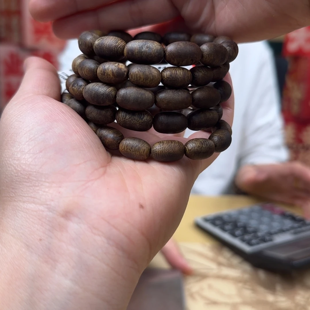沉香手串绿棋张勺子瘤疤多样性发货1条6克