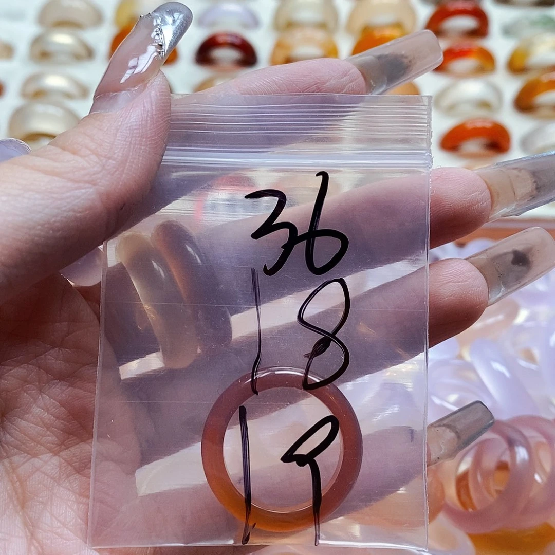 玛瑙/玉髓戒指未镶嵌