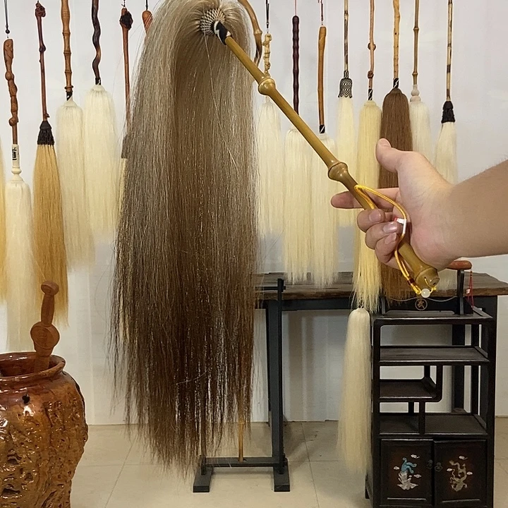 纯手工制作马尾拂尘