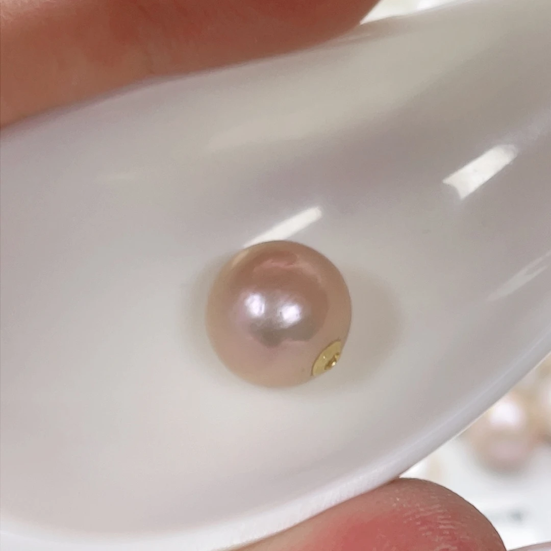 淡水珍珠颈饰18K金镶嵌