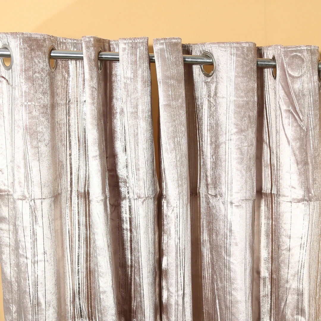 高级感垂顺轻奢隔断帘时尚家居装饰窗帘文艺拼接6D841（2条装）