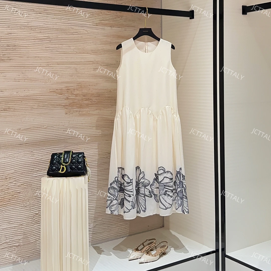 YZ专属 夏季新款无袖显瘦国风时尚气质宽松连衣裙W-A188