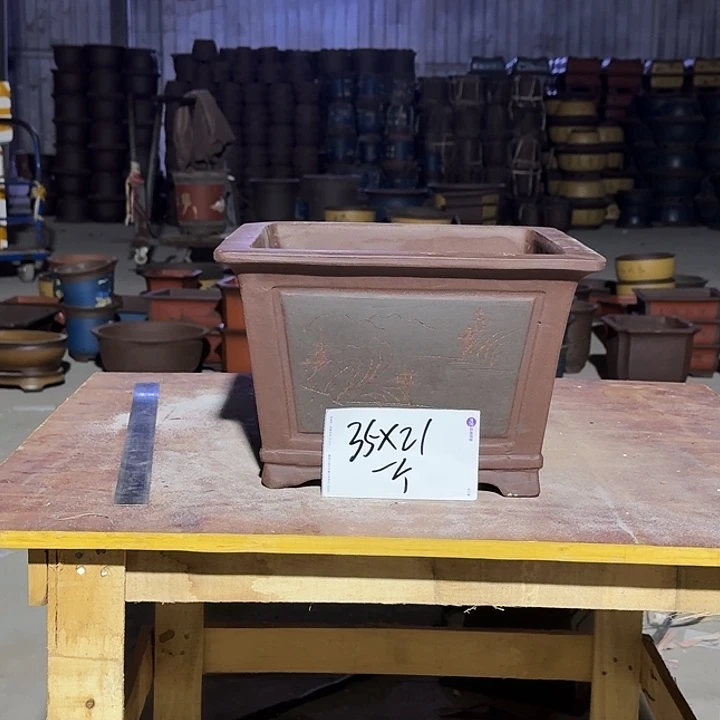 紫砂花盆手工制作58