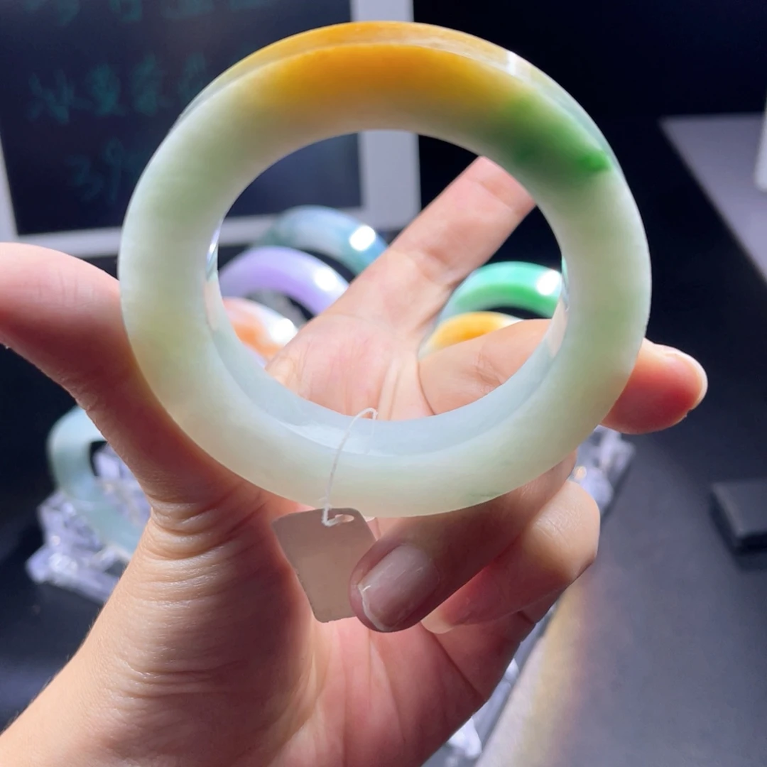 定制翡翠未镶嵌天然翡翠手镯定制