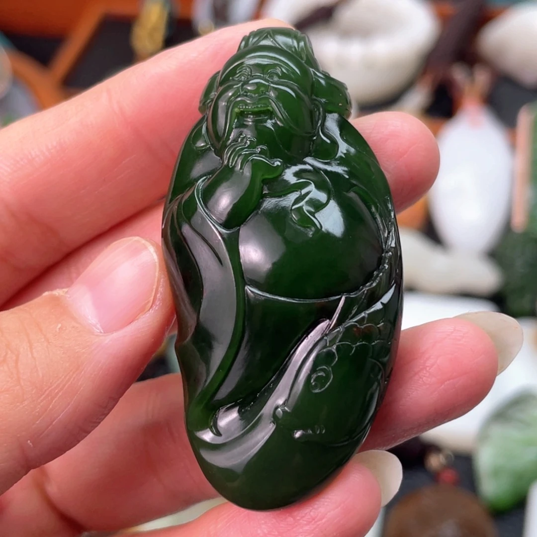 和田玉未镶嵌挂件