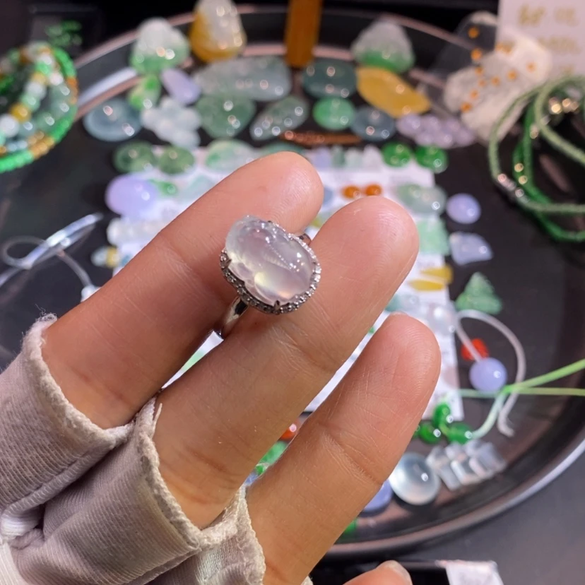 【闪购商品】翡翠挂件18K金镶嵌貔貅