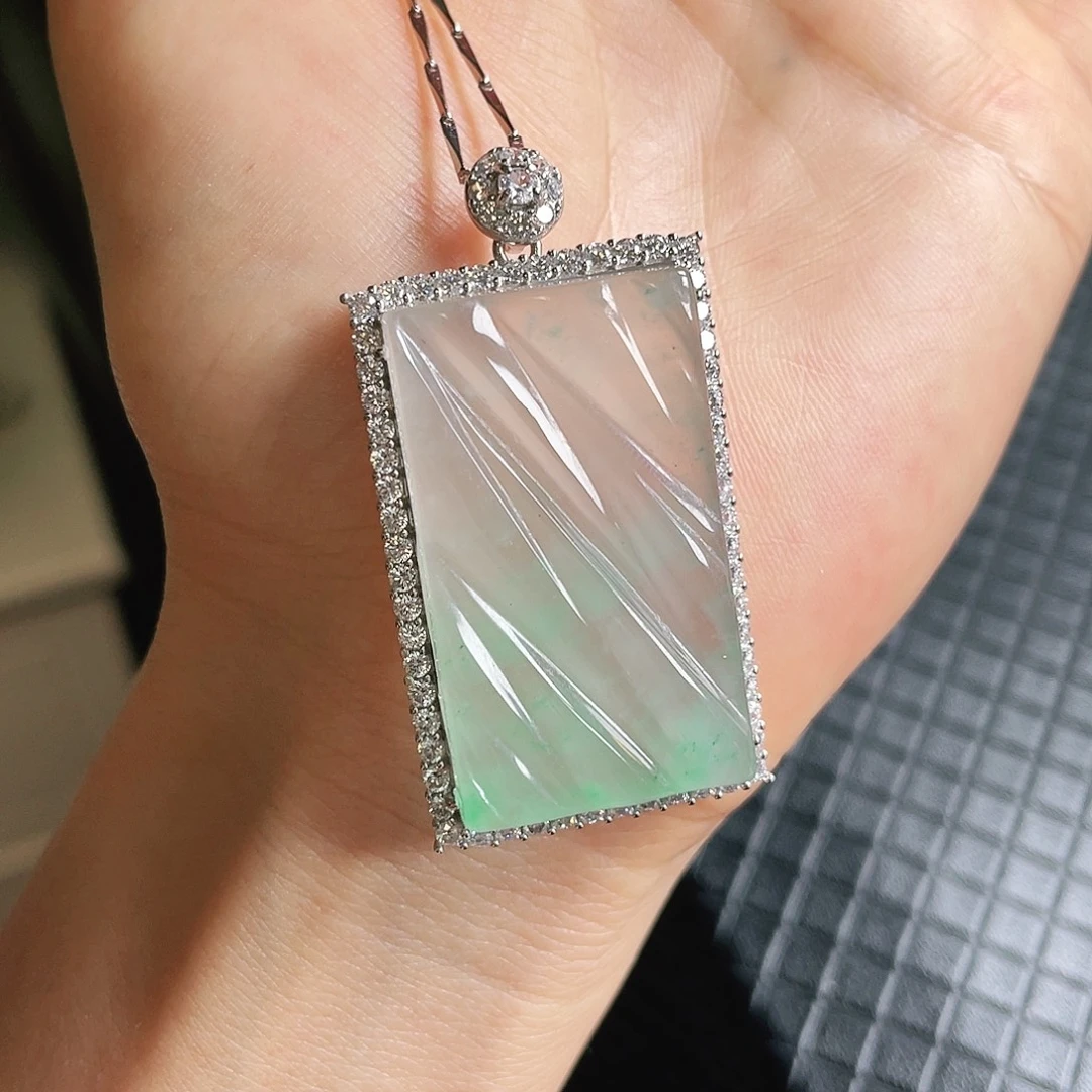 未镶嵌挂件石英质玉