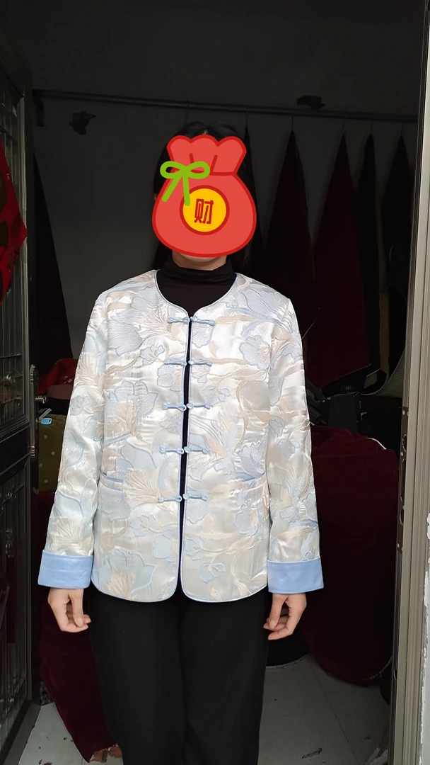 缎面刺绣国风外套 中国风  【定制不退换】