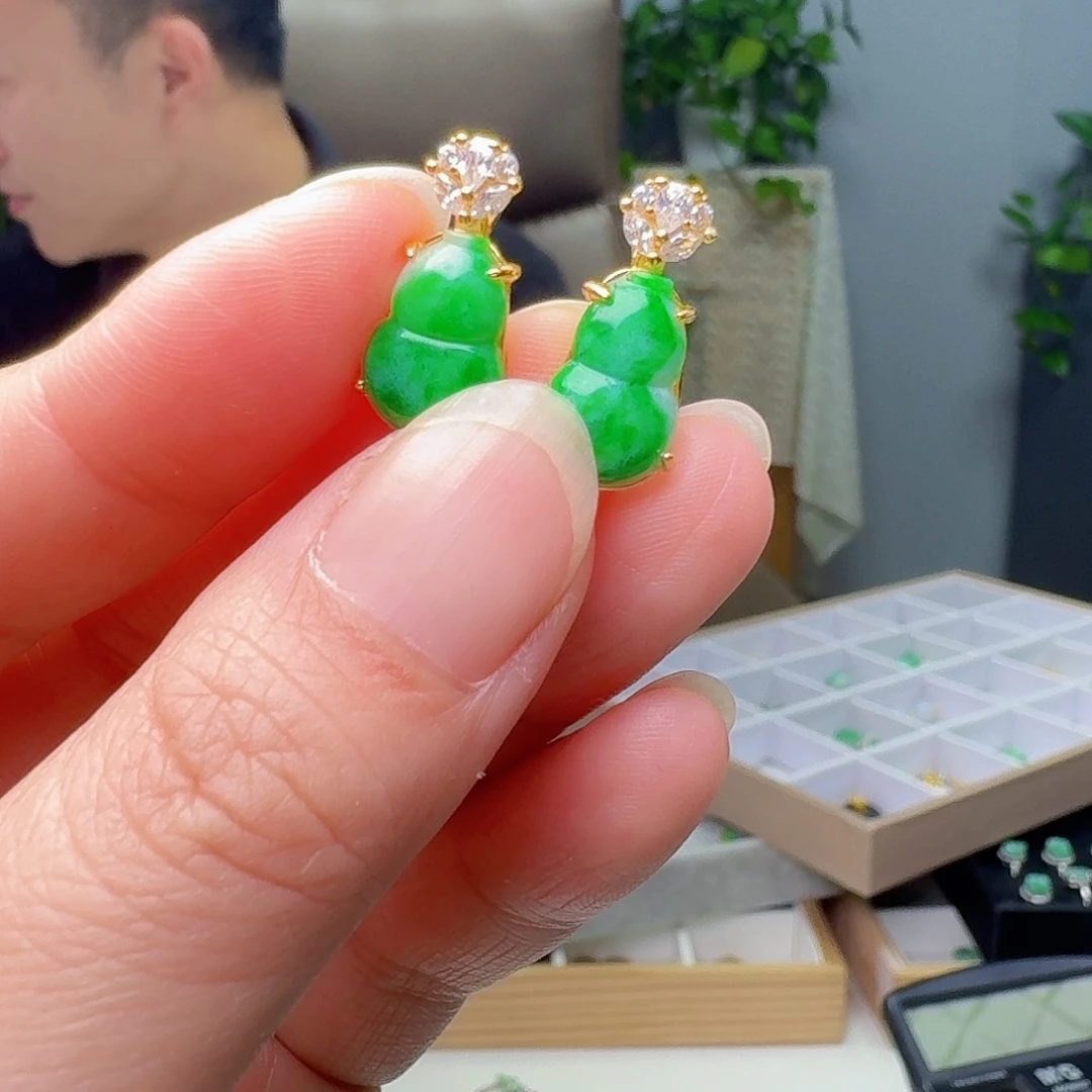 吊坠(不含链)银S925镶嵌翡翠多样性发货其一