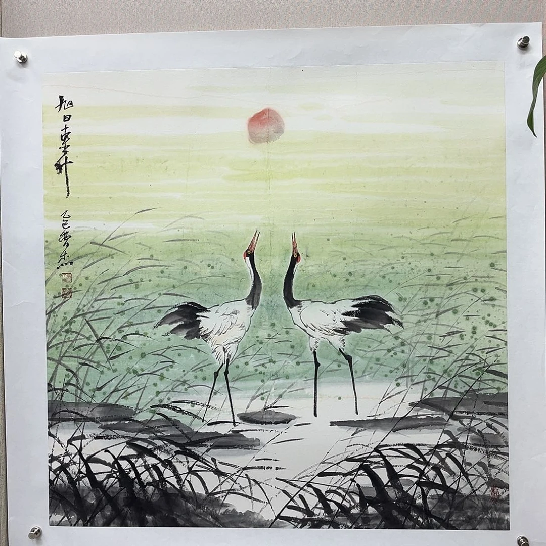 国画艺术家真人手绘