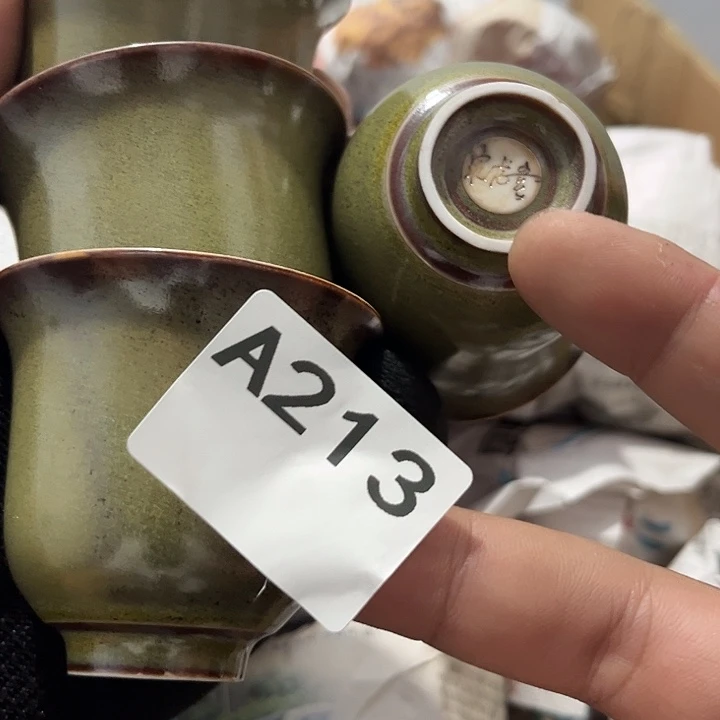 瓷片茶摆件工艺品摆件666