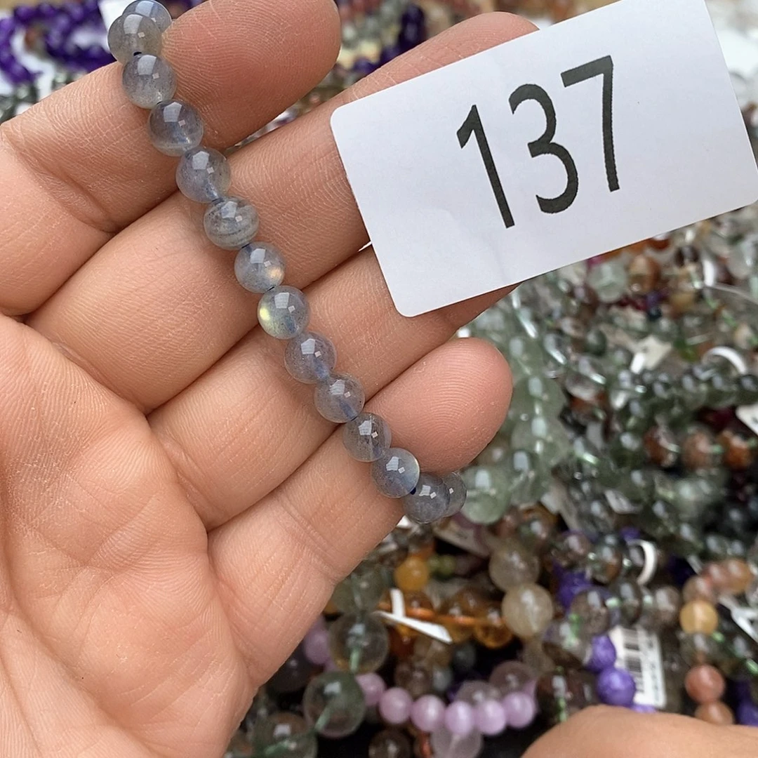 拉长石手链未镶嵌手链