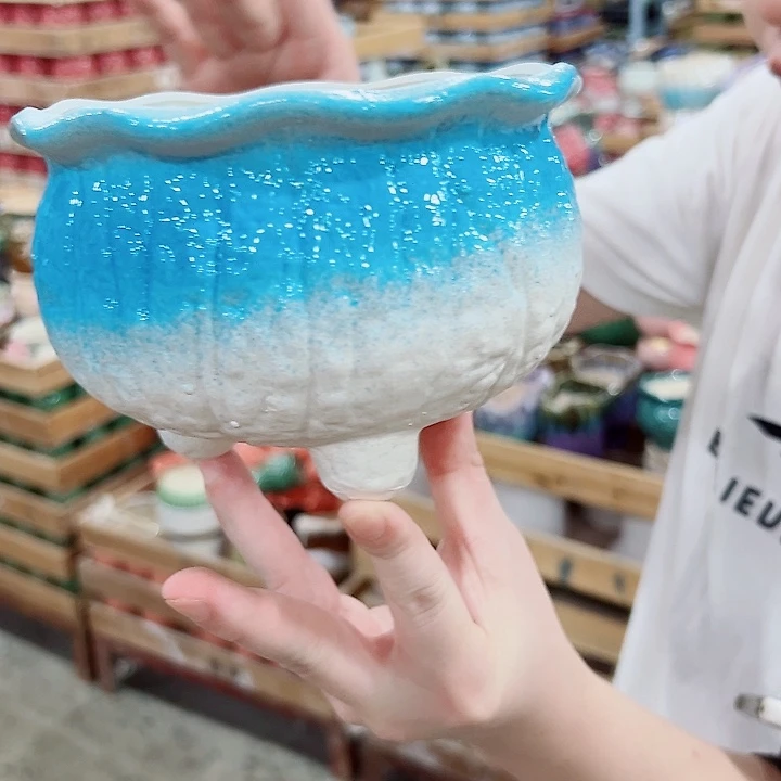 有孔，满10元发货多肉陶瓷花盆