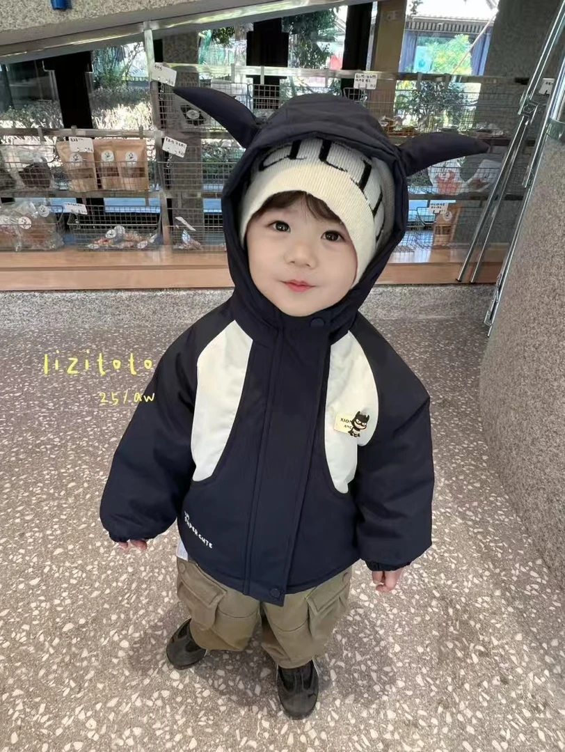 男童韩版童装休闲可爱加绒加厚款外套韩版