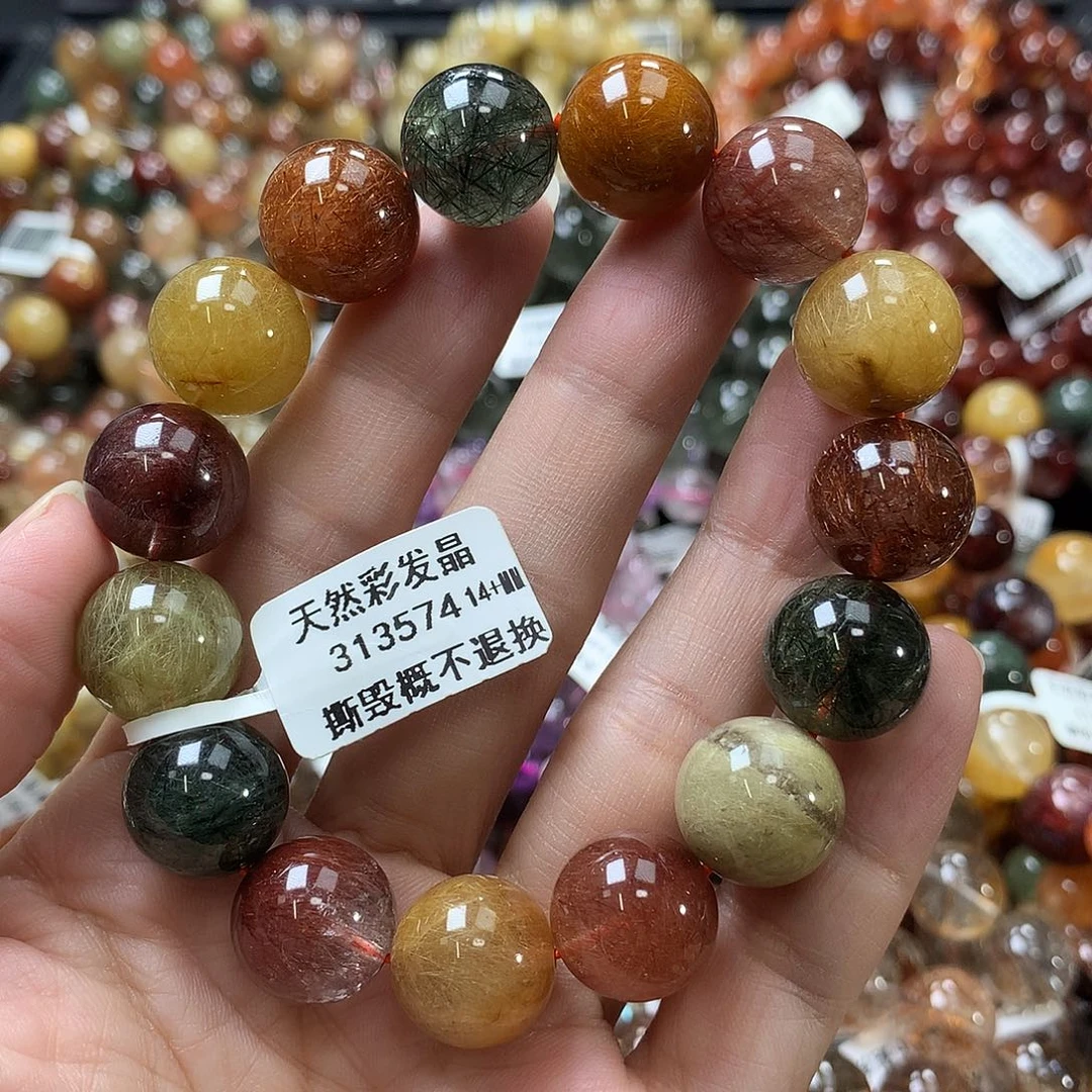 未镶嵌水晶手链，，，