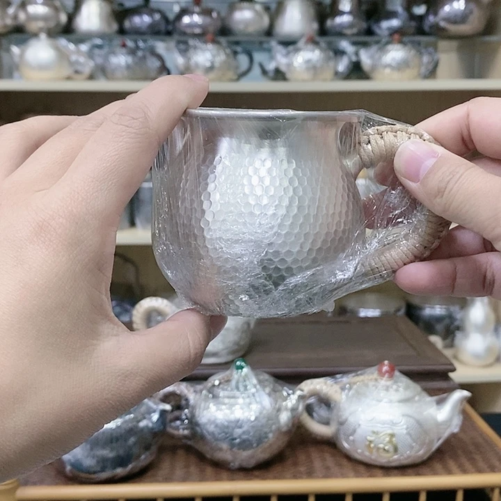 茶盏锤纹的公道杯