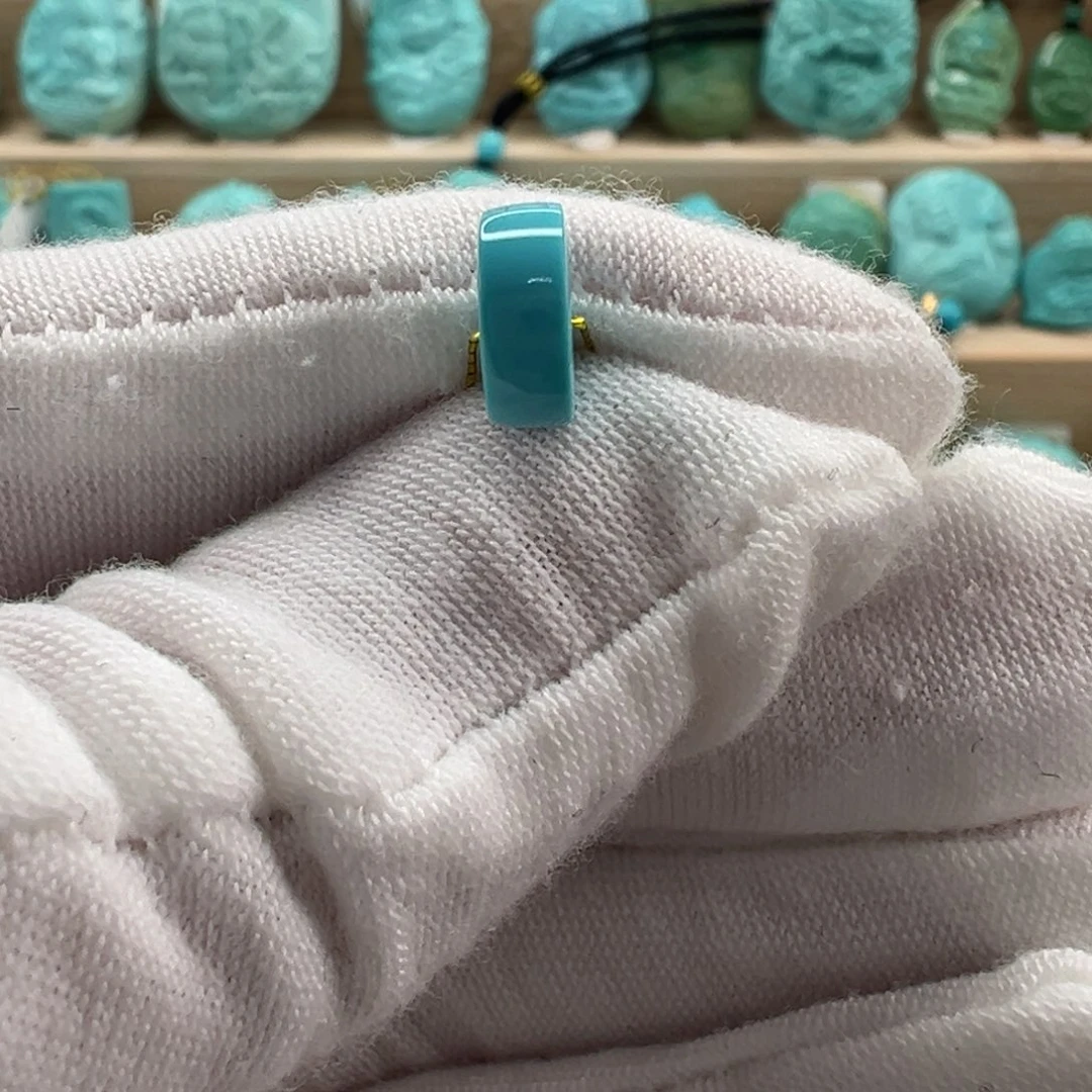 未镶嵌绿松石直切珠8.8x3.5mm