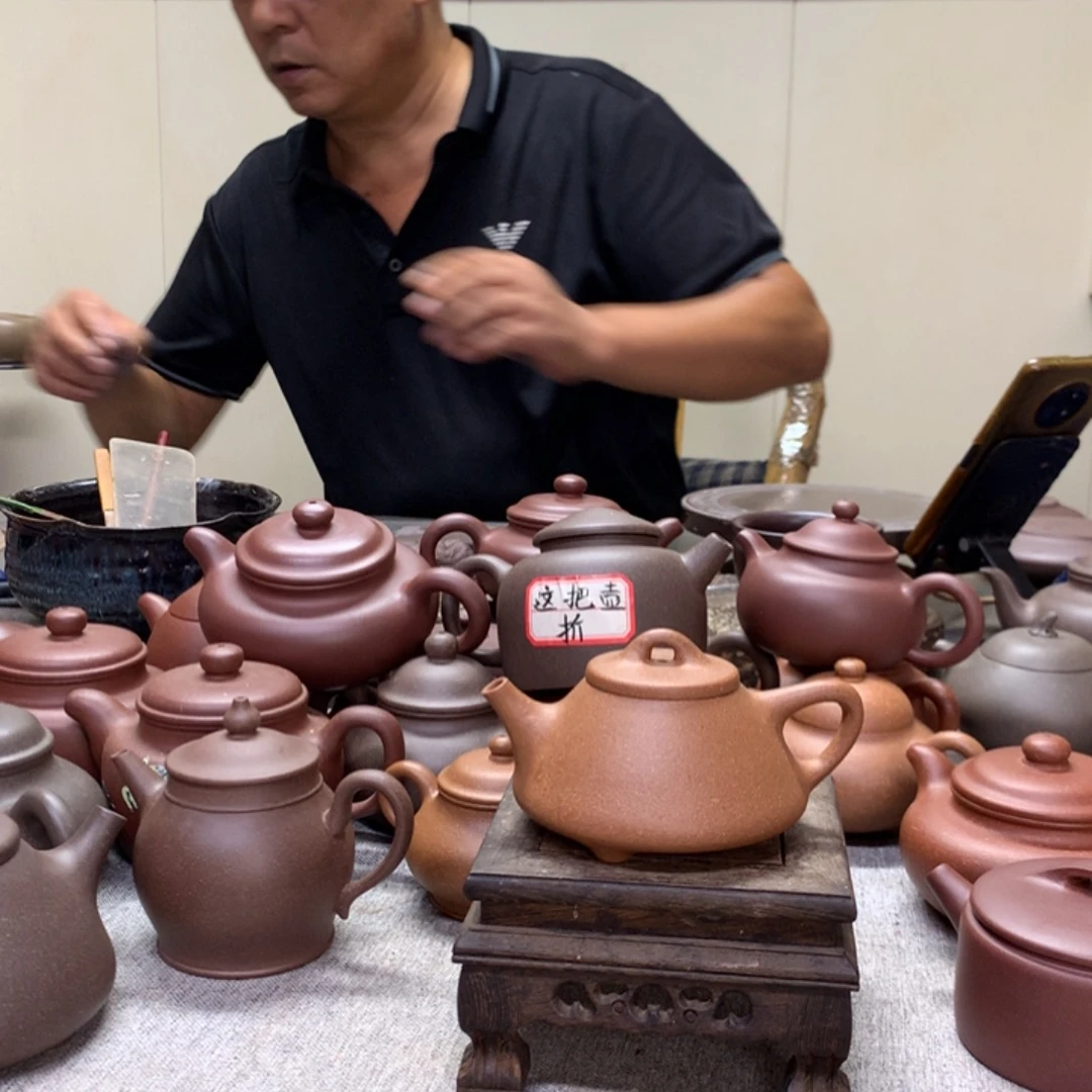 茶壶紫泥黄降坡子冶石瓢140 C半手工制作