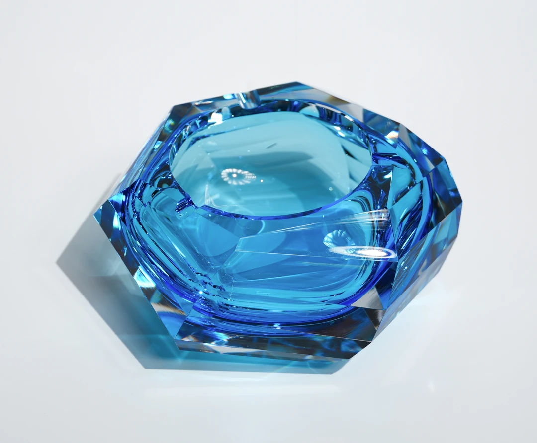 造物空间美学【螺母烟灰缸】高档水晶琉璃烟灰缸轻奢简约创意