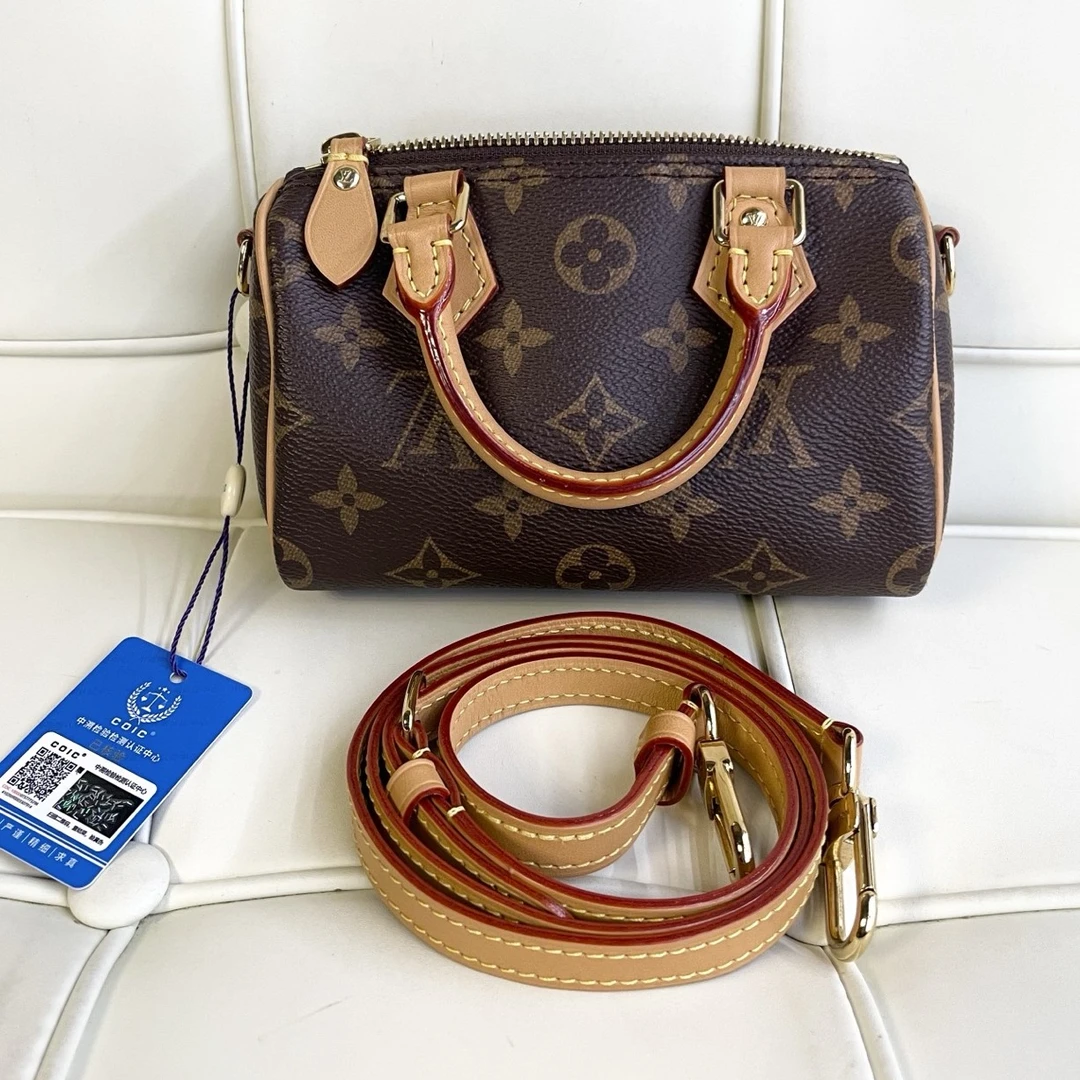99新 LouisVuitton/路易威登 120299 lv新款老花sp nano斜挎包