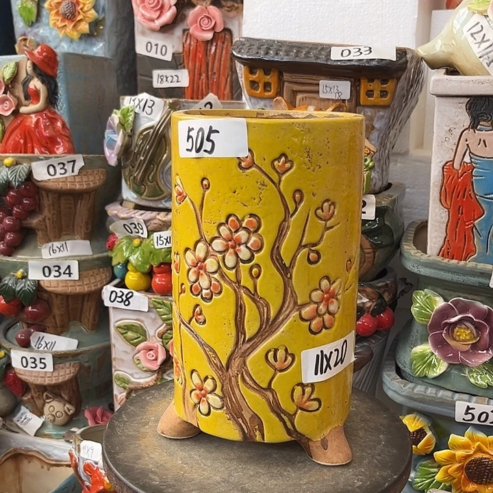 粗陶材质多肉花盆