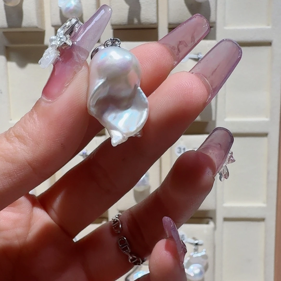 香***芋淡水珍珠颈饰合金