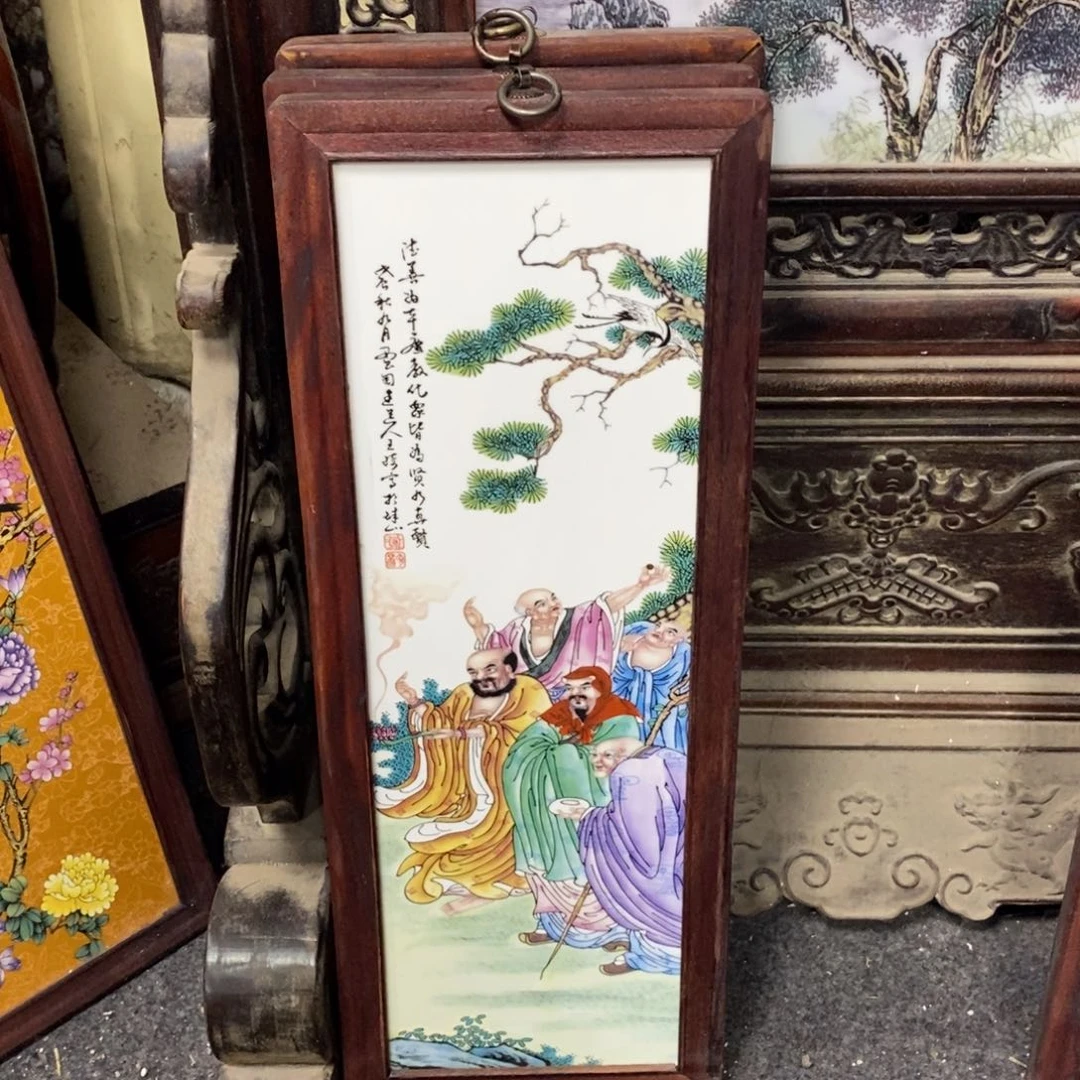 瓷片景德镇瓷板画柴窑烧制