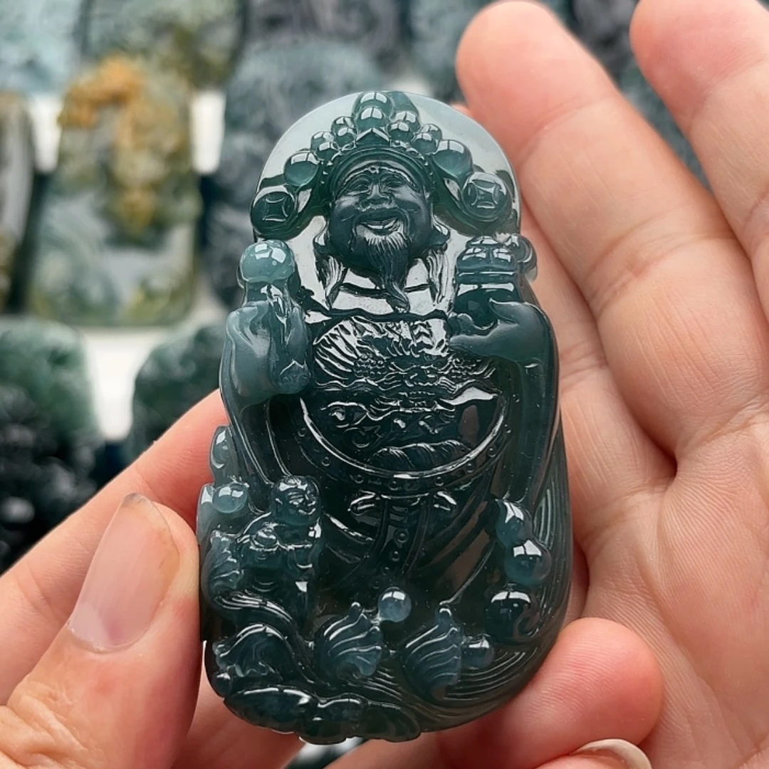 【闪购商品】翡翠挂件未镶嵌天然翡翠手工雕刻