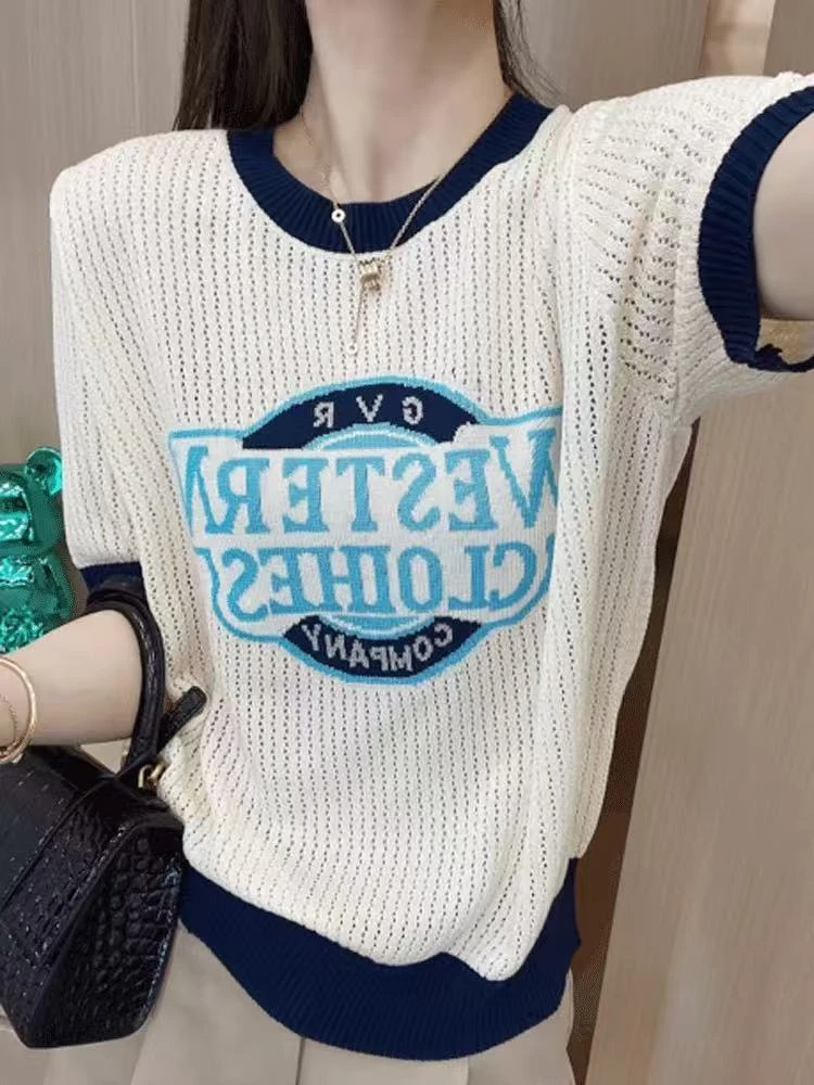 003 夏季时尚百搭显瘦针织衫