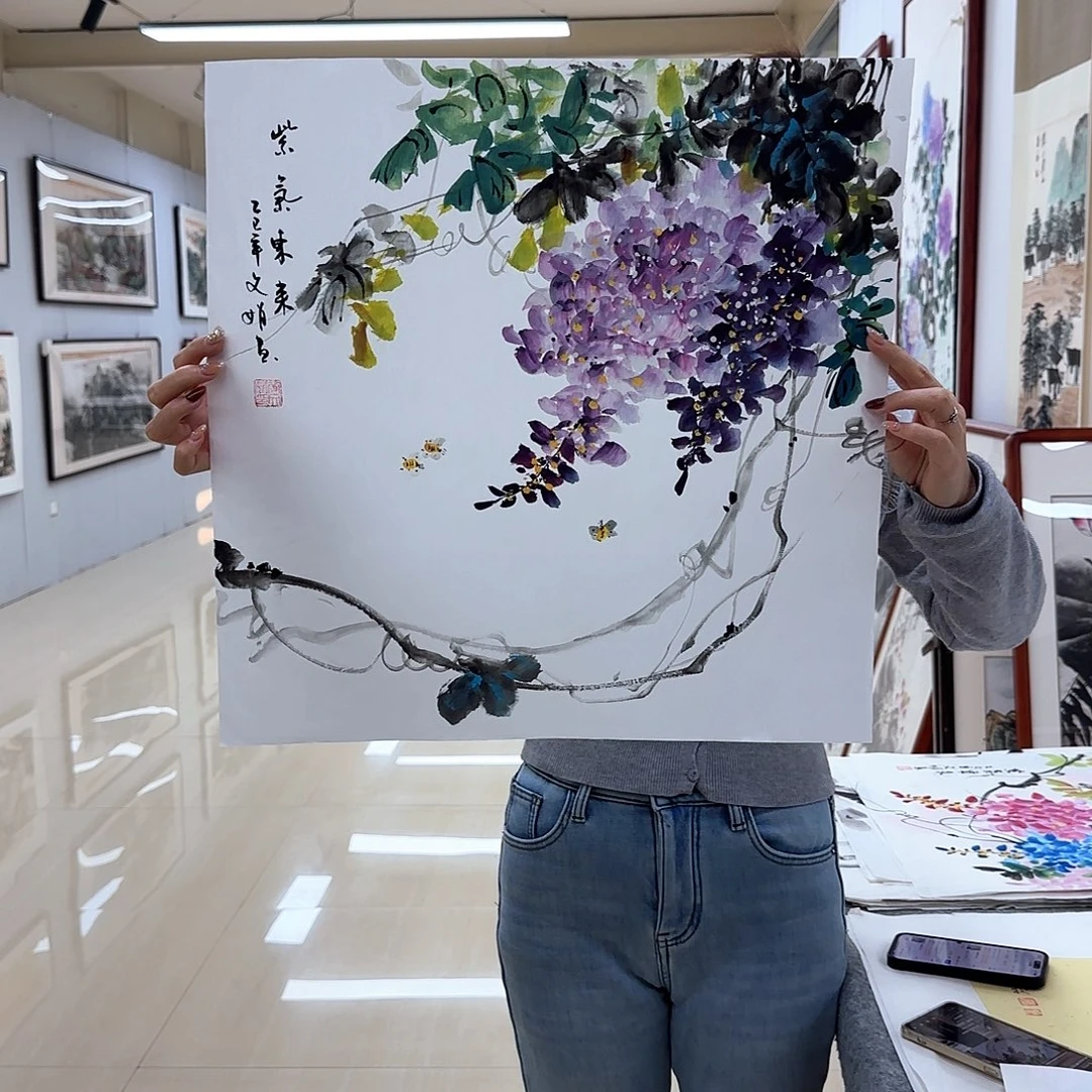 国画国画作品多次