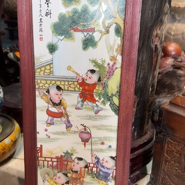 五子登科瓷板画超级福利