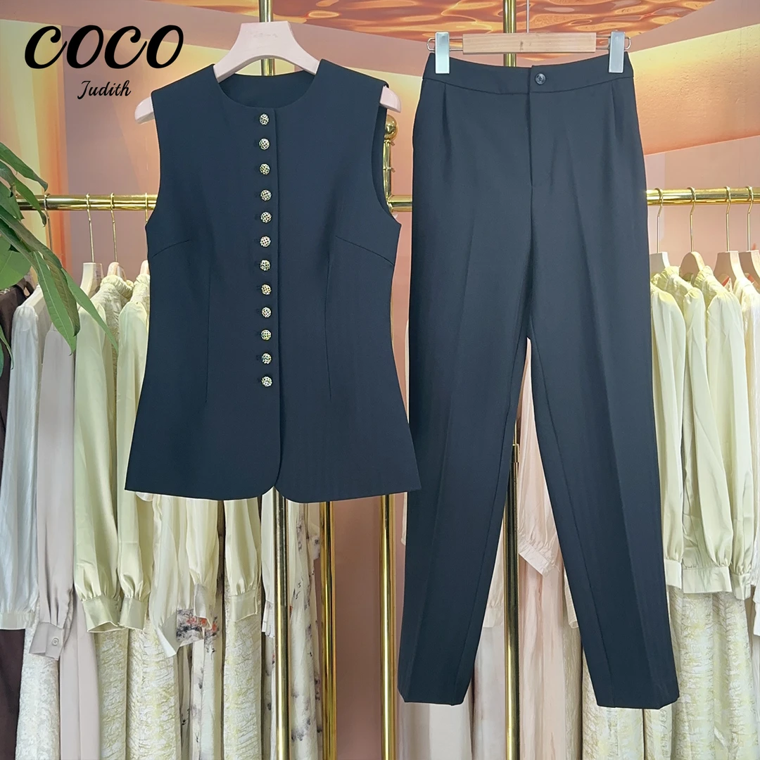 现货【RG1119】2025年时尚气质百搭减龄显瘦小衫休闲裤女装套装简约