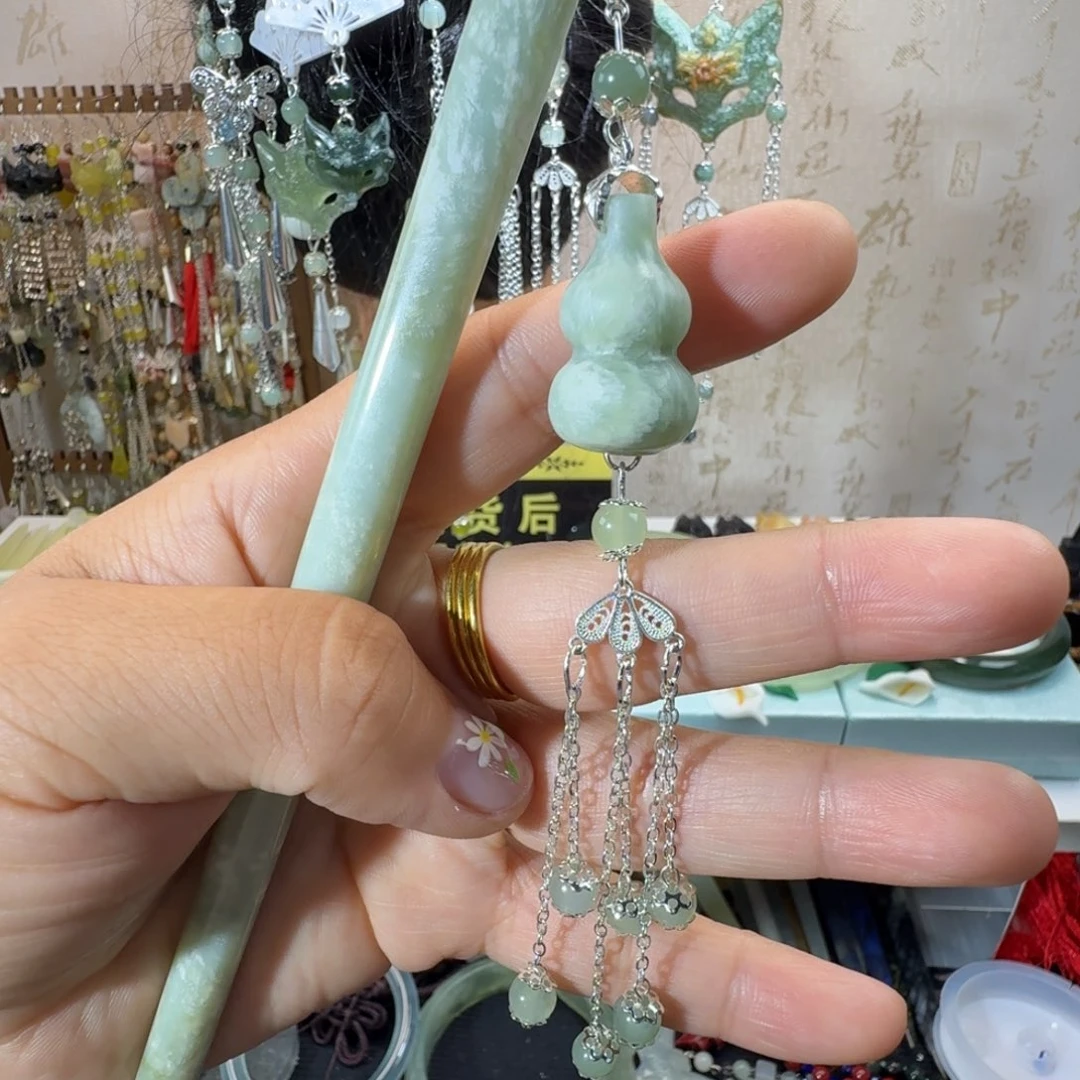 未镶嵌岫玉发簪福利款