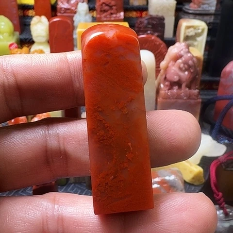 寿山石高山桃花冻