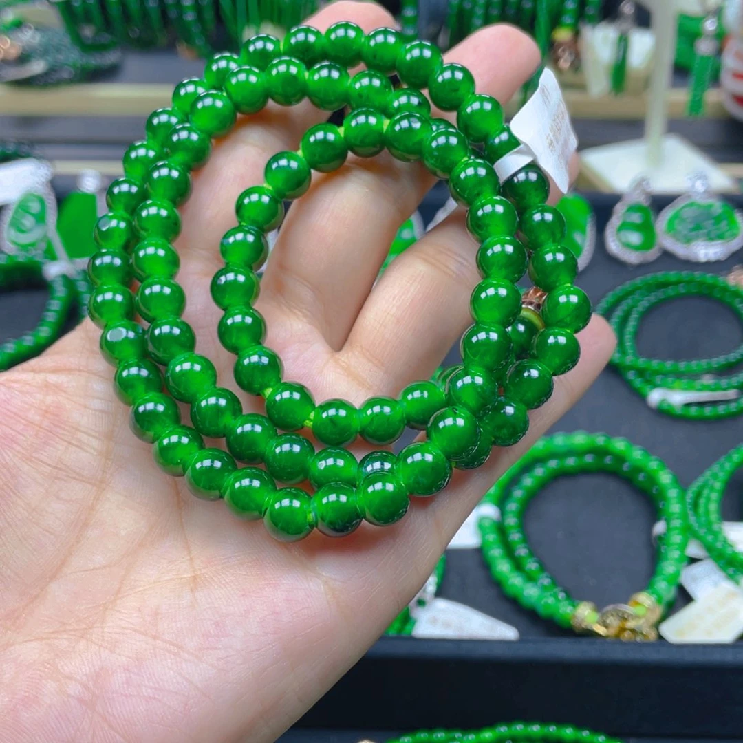 颈饰未镶嵌翡翠项链8