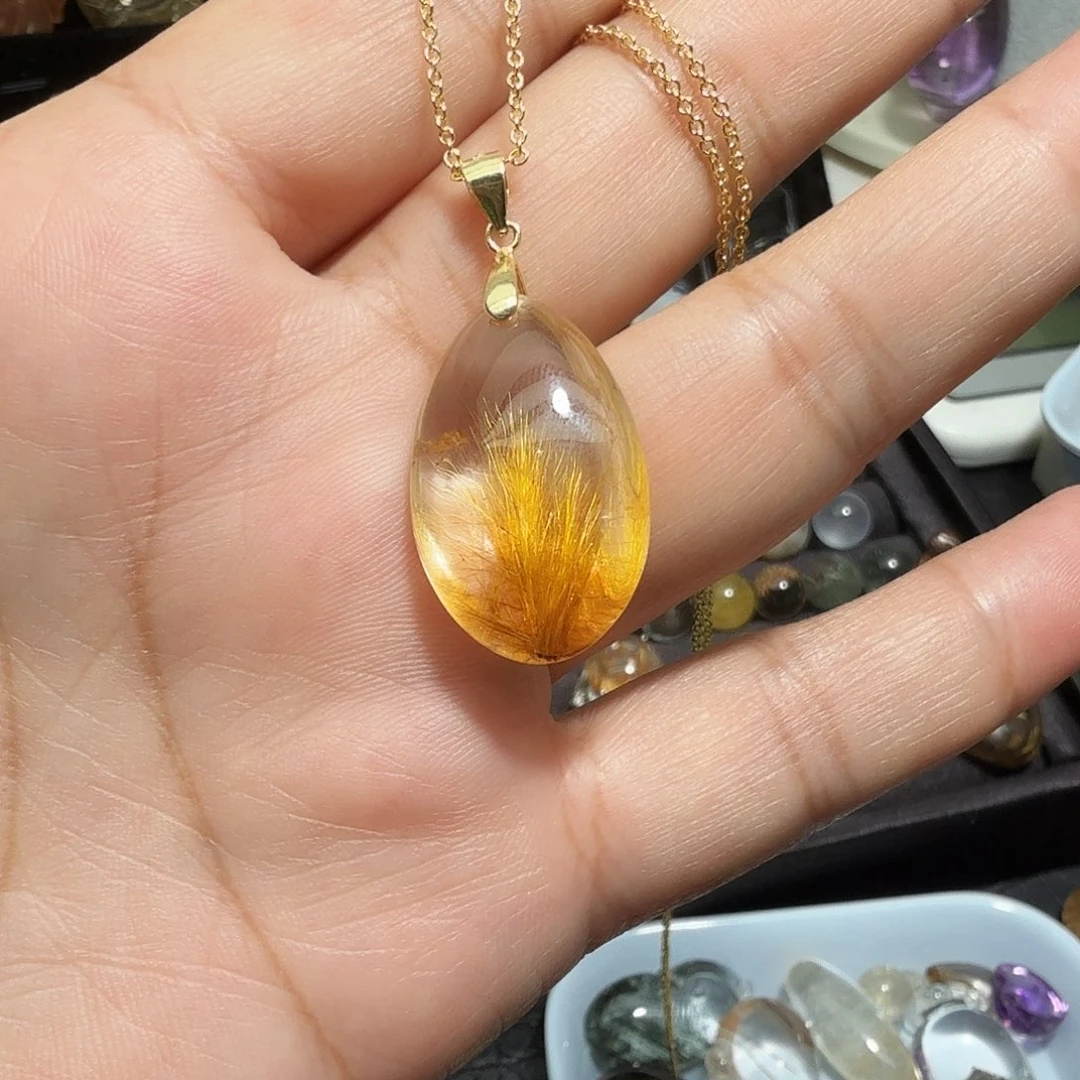 高***莲未镶嵌颈饰水晶水晶