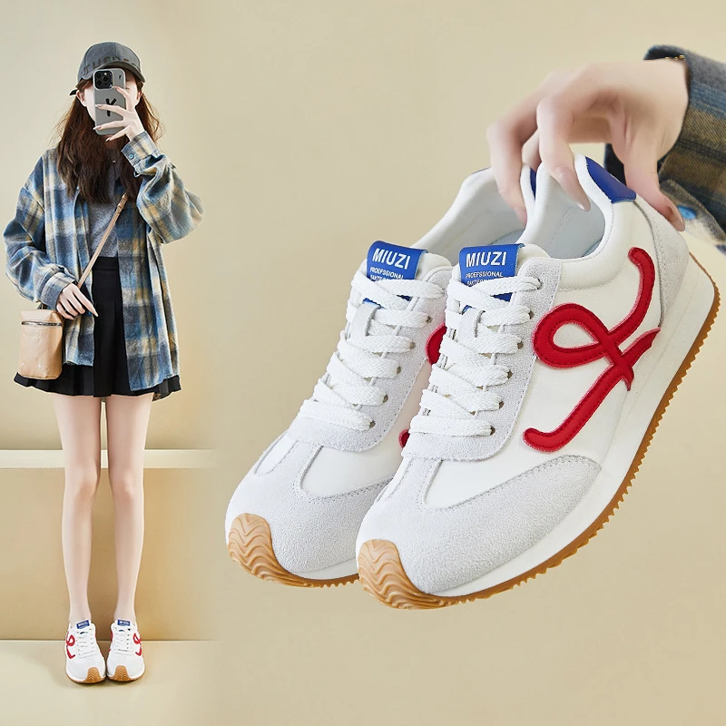 ins韩版鞋女潮2025春季新款学生跑步运动休闲街拍运动鞋