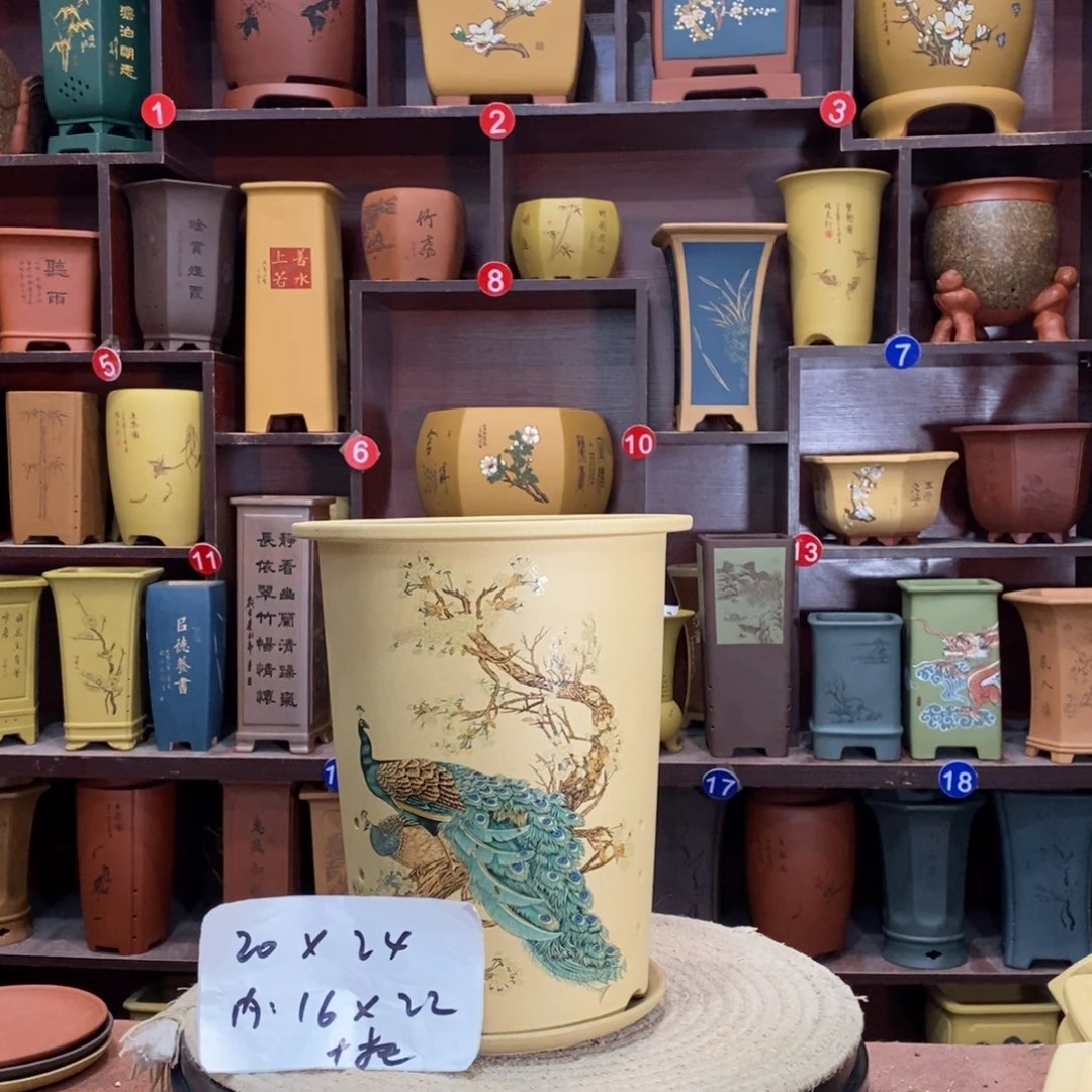 紫砂艺术紫砂花盆