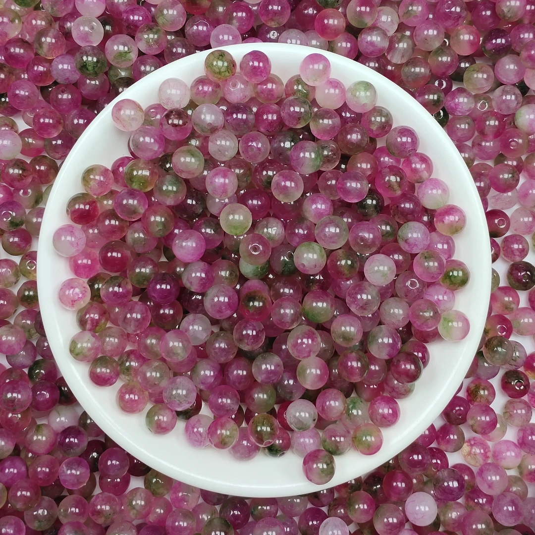 散珠W1779（新款） 西瓜碧玺8MM*25颗