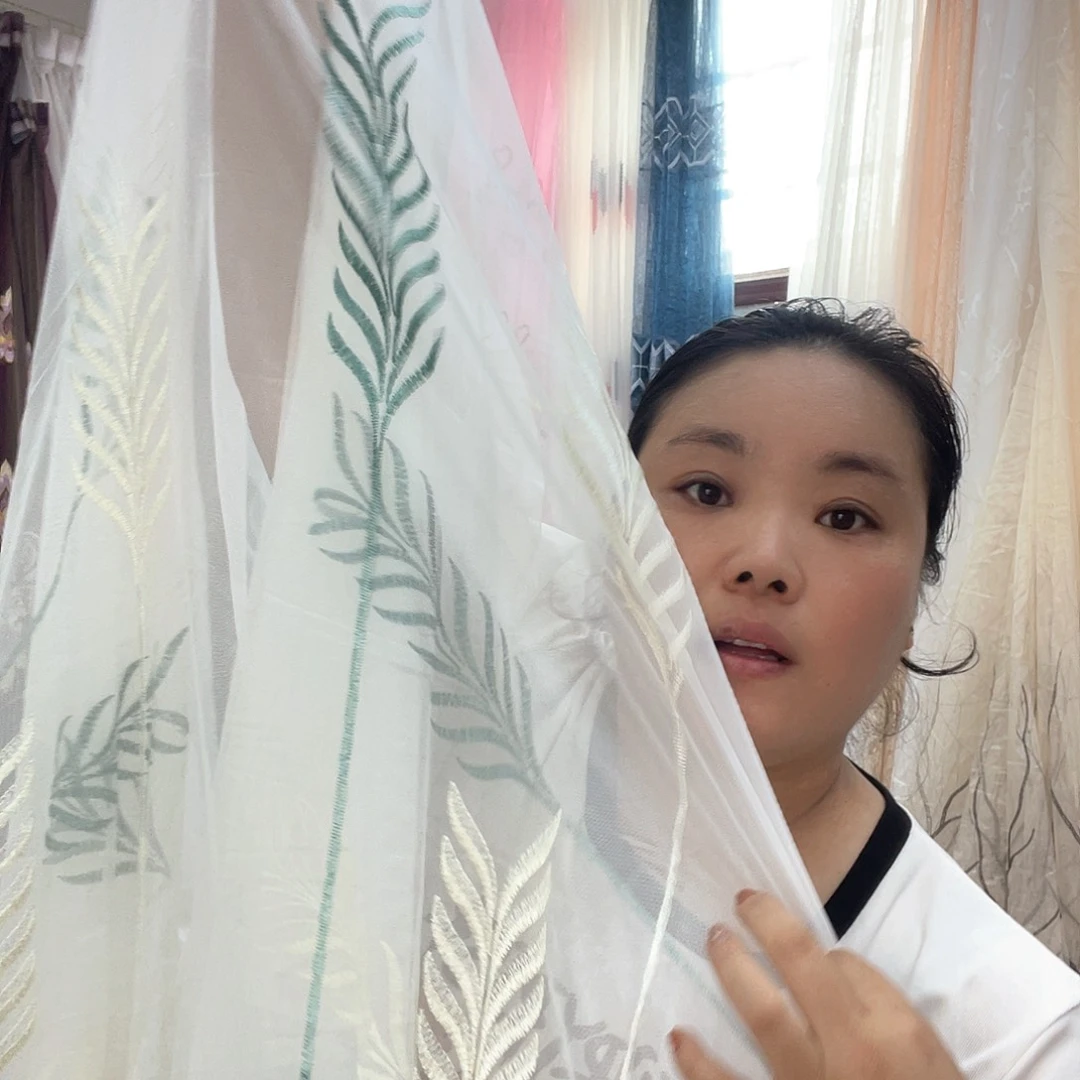 落***阳纱定制大麦穗四米窗纱