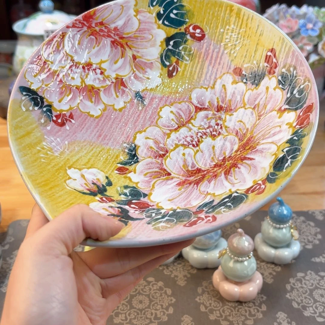 景德镇手绘高温釉下彩陶瓷茶具