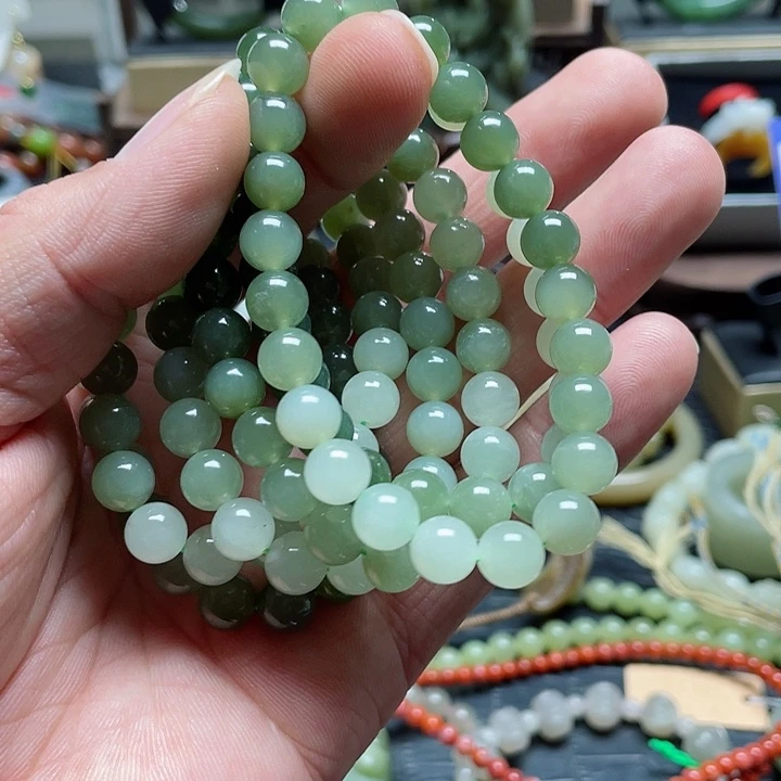 和田玉手串未镶嵌