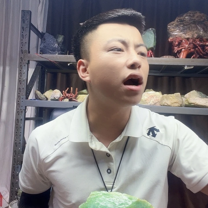 蓝***8蛇纹石玉未镶嵌珠宝奇石103