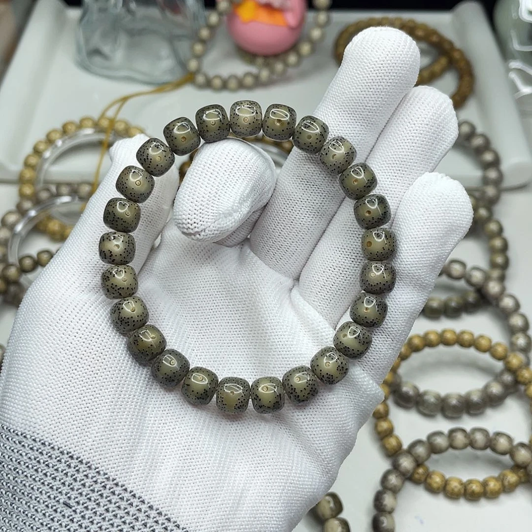 星月菩提手串9mm 绿冰大眼f2