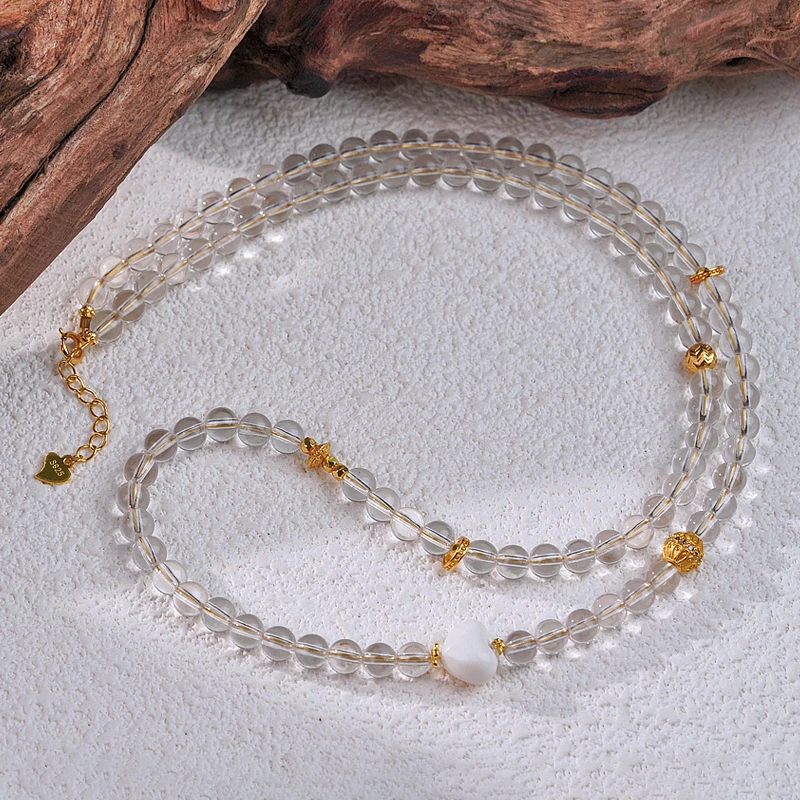 【转云】水晶项链925（天然珠宝多样性发其一）