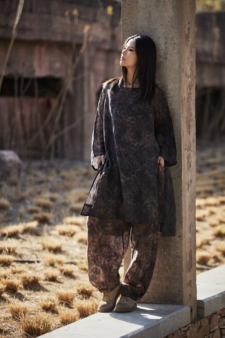 麻依者夏款原创中长款上衣M-118