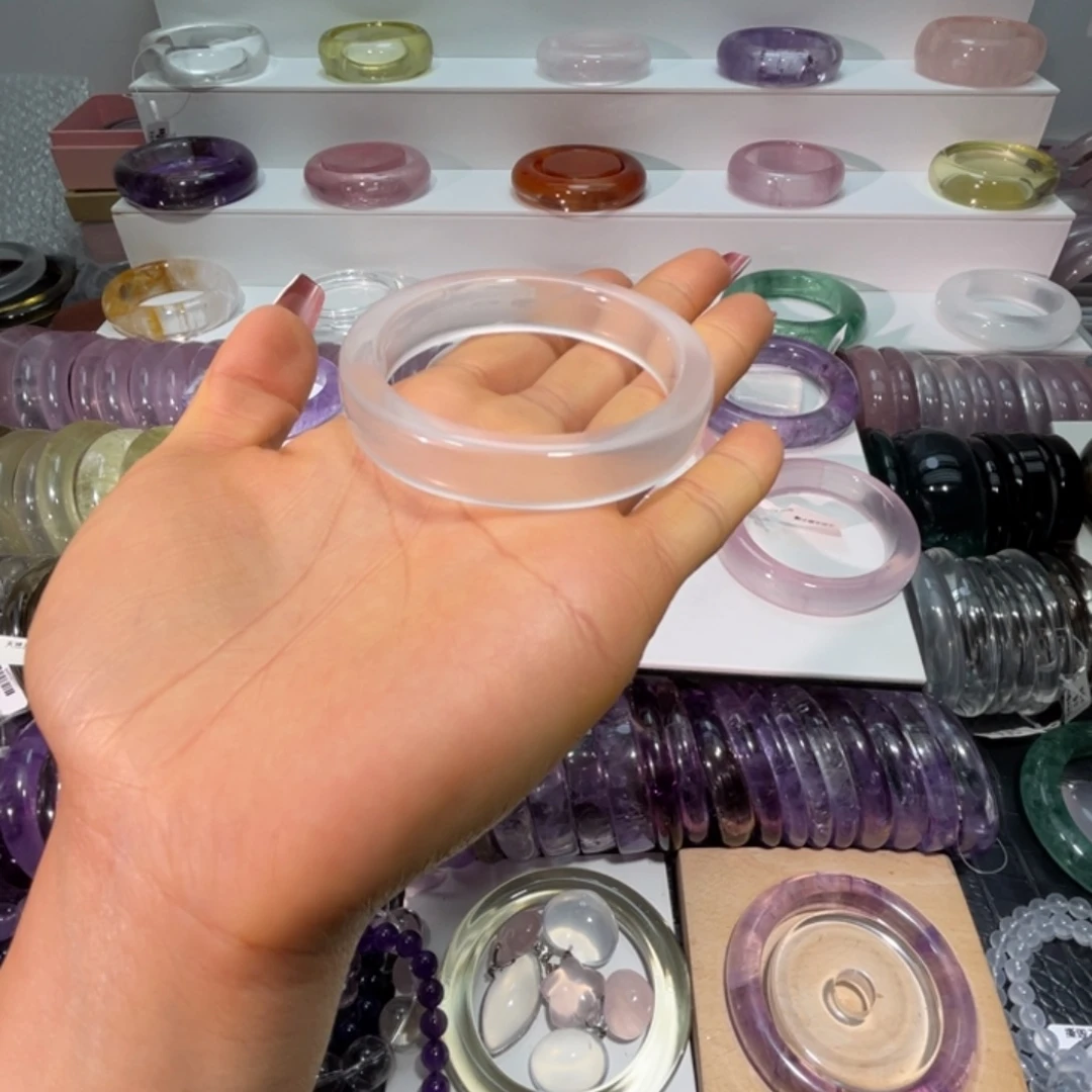 手镯未镶嵌水晶手镯53.6圈口9号