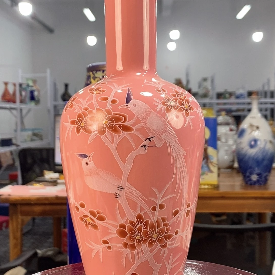 摆件景德镇陶瓷花瓶摆件