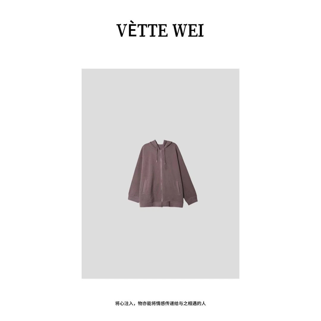 VÈTTE  WEI  “巴黎紫夜”连帽外套   86111